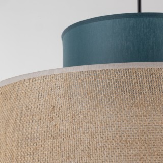 DUO JUTA LAMPE SUSPENDUE VERTE 1