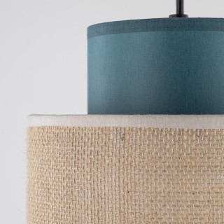 DUO JUTA LAMPE SUSPENDUE VERTE 1