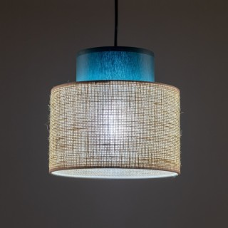 DUO JUTA LAMPE SUSPENDUE VERTE 1