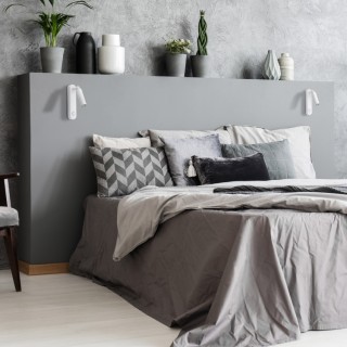 Lampe à poser Enzo 1 lumière – blanc – en métal – style moderne et loft