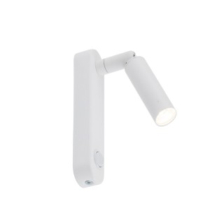 Lampe à poser Enzo 1 lumière – blanc – en métal – style moderne et loft