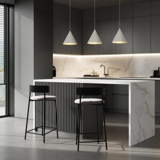 Suspension Cono 1 lumière – en métal – style moderne