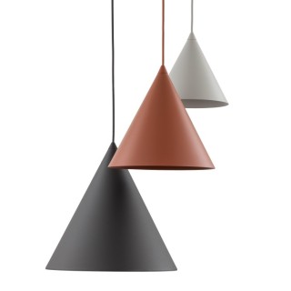 Suspension Cono 3 lumières – noir – en métal – style moderne