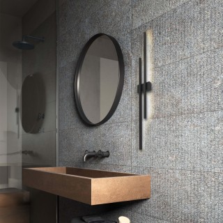 Lampe à poser Flash 2 lumières – noir – en métal – style moderne et loft