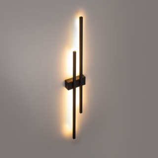 Lampe à poser Flash 2 lumières – noir – en métal – style moderne et loft