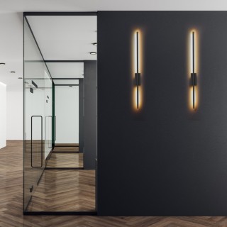 Lampe à poser Flash 1 lumière – noir – en métal – style moderne et loft