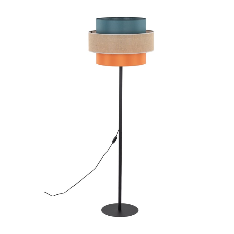 Lampadaire Trio – noir – en métal – style moderne