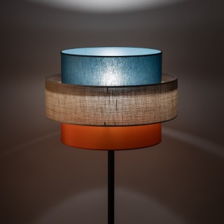 Lampadaire Trio – noir – en métal – style moderne