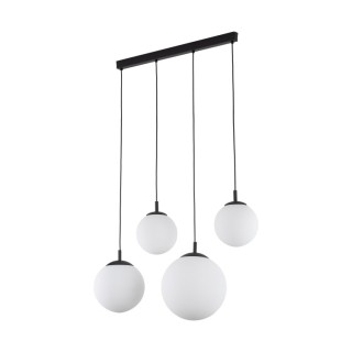 Suspension Esme 4 lumières – noir – en métal – style moderne et chic