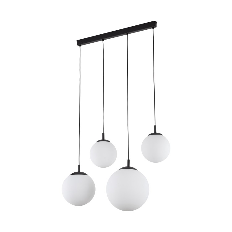 Suspension Esme 4 lumières – noir – en métal – style moderne et chic