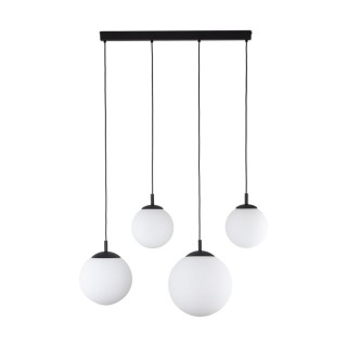 Suspension Esme 4 lumières – noir – en métal – style moderne et chic