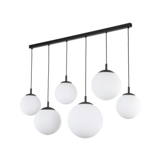 Suspension Esme 6 lumières – noir – en métal – style moderne et chic