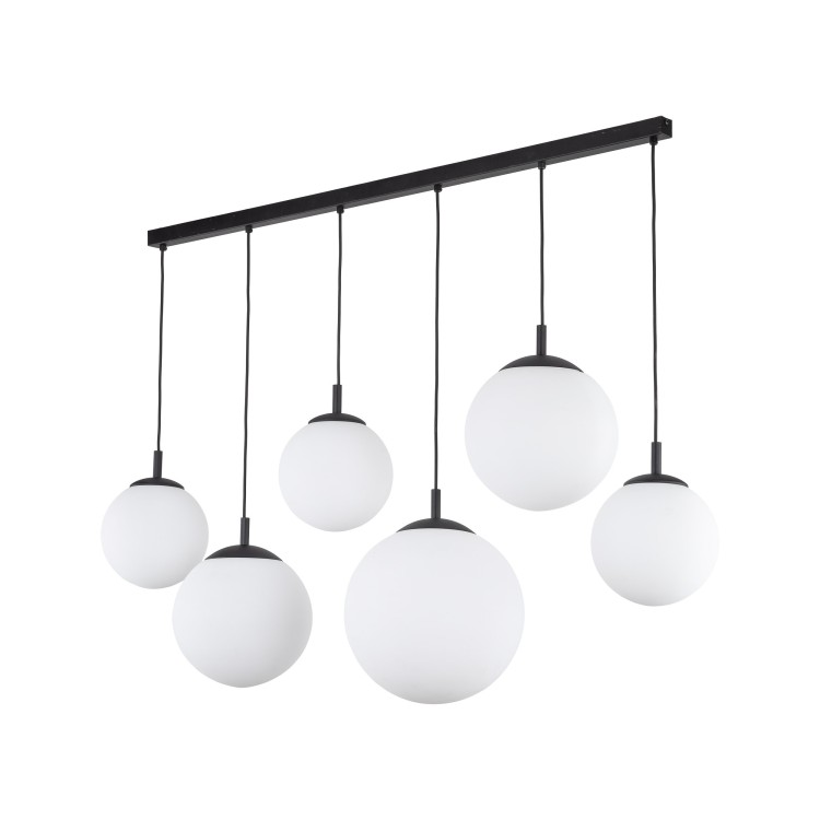 Suspension Esme 6 lumières – noir – en métal – style moderne et chic