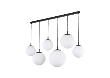 Suspension Esme 6 lumières – noir – en métal – style moderne et chic