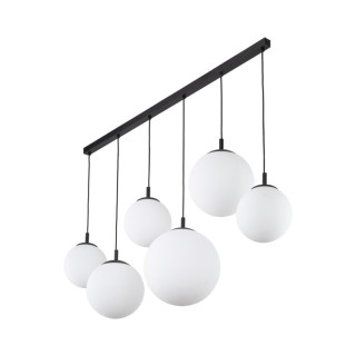 Suspension Esme 6 lumières – noir – en métal – style moderne et chic