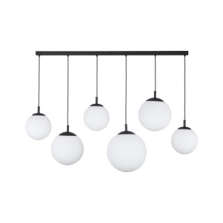 Suspension Esme 6 lumières – noir – en métal – style moderne et chic