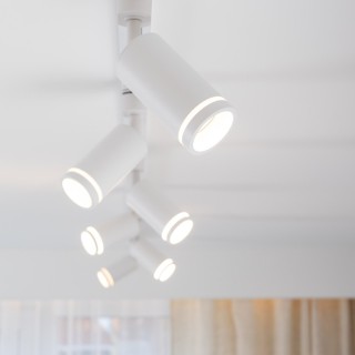 Spot sur rail Tracer – blanc – en métal – style moderne et loft