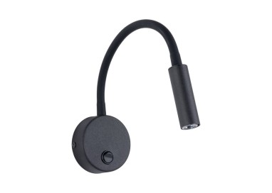 Applique murale Lagos 1 lumière – noir – en métal – style moderne et loft