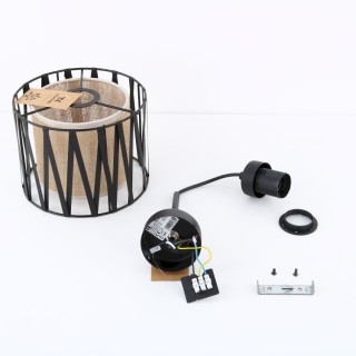 Applique murale Harmony 1 lumière – noir – en métal – style moderne