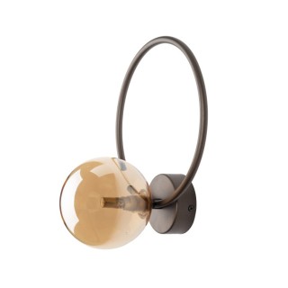 Lampe à poser Anabelle 1 lumière – brun – en métal – style moderne et loft