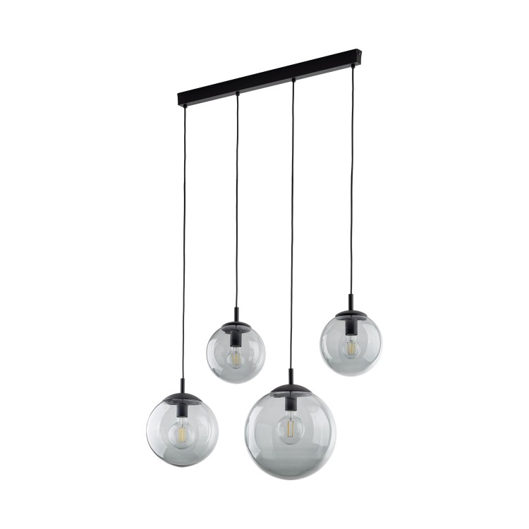 LAMPE SUSPENDUE 4 BANDES ESME GRAPHITE