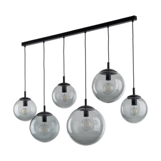 Suspension Esme 6 lumières – noir – en métal – style moderne