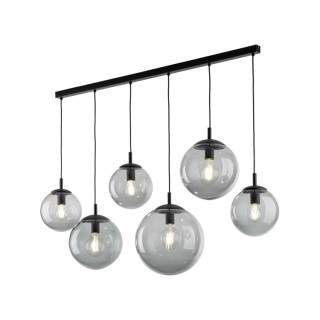 Suspension Esme 6 lumières – noir – en métal – style moderne