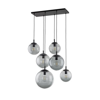 Suspension Esme 6 lumières – noir – en métal – style moderne et chic