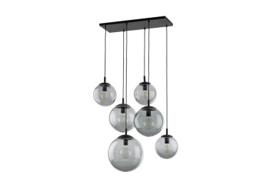 Suspension Esme 6 lumières – noir – en métal – style moderne et chic