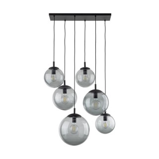 Suspension Esme 6 lumières – noir – en métal – style moderne et chic