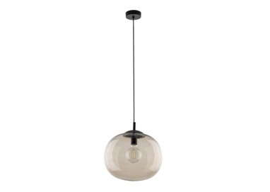 Suspension Vibe 1 lumière – noir – en métal – style loft
