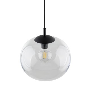 Suspension Vibe 1 lumière – noir – en métal – style loft