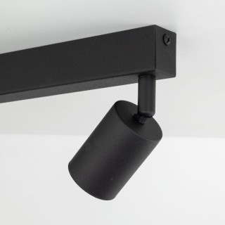 Plafonnier Top 4 lumières – noir – en métal – style moderne et loft