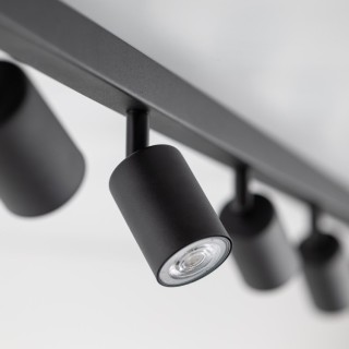 Plafonnier Top – noir – en métal – style moderne et loft