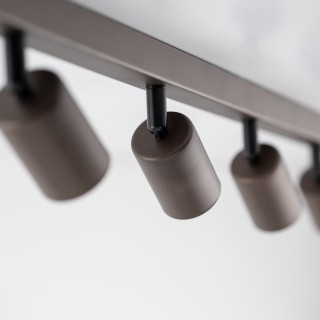 Plafonnier Top – brun – en métal – style moderne et loft