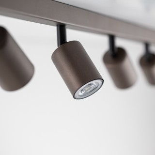 Plafonnier Top – brun – en métal – style moderne et loft