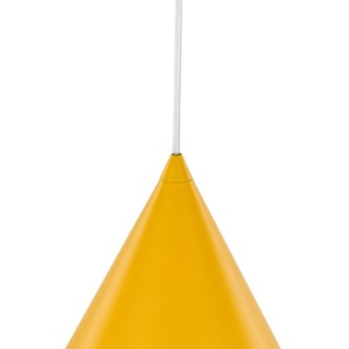 Suspension Cono 1 lumière – jaune – en métal – style moderne