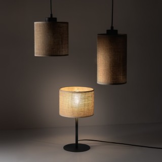 Veilleuse Juta 1 lumière – noir – en métal – style bohème