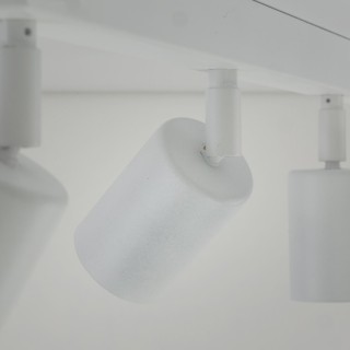 Plafonnier Top 4 lumières – blanc – en métal – style moderne et loft