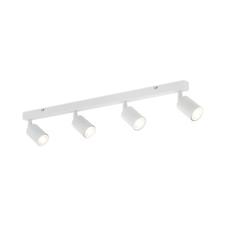 Plafonnier Top 4 lumières – blanc – en métal – style moderne et loft