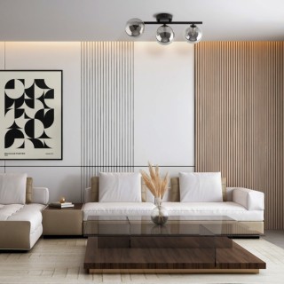 Plafonnier Estera 3 lumières – noir – en métal – style moderne et chic