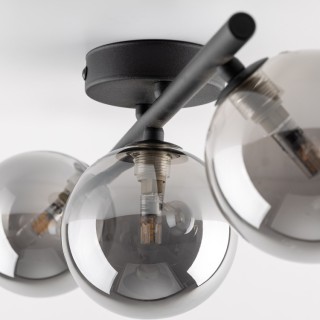 Plafonnier Estera 3 lumières – noir – en métal – style moderne et chic