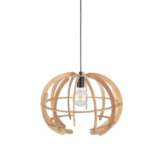 Suspension Venus 1 lumière – en métal et bois – style moderne