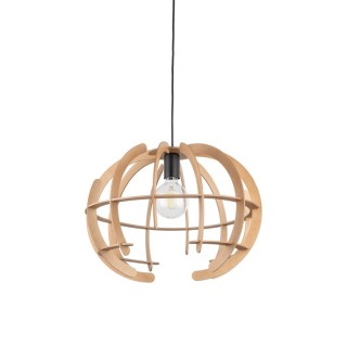Suspension Venus 1 lumière – en métal et bois – style moderne