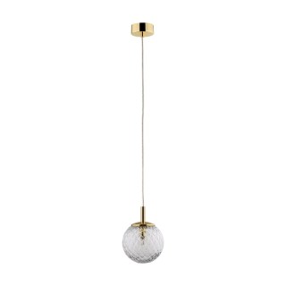 LAMPE SUSPENDUE CADIX DORÉ 1 PLAT