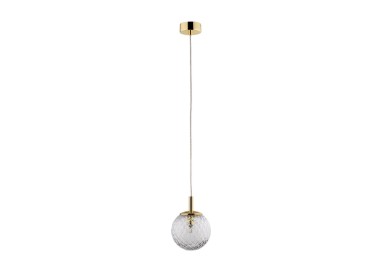 LAMPE SUSPENDUE CADIX DORÉ 1 PLAT