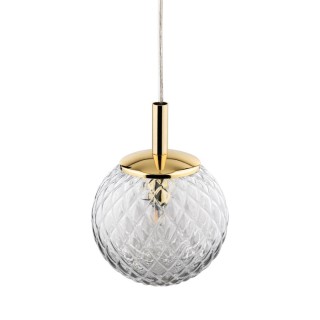 LAMPE SUSPENDUE CADIX DORÉ 1 PLAT