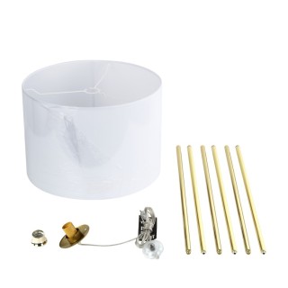 Lampadaire Umberto 1 lumière – doré – en métal – style moderne