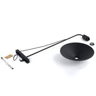 Applique murale Jump 1 lumière – noir – en métal – style moderne et loft