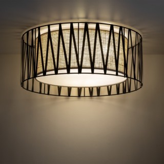 Plafonnier Harmony 4 lumières – blanc – en métal – style moderne